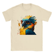 Unisex Trend Art Design T-Shirt. Parrot. Luisa Viktoria