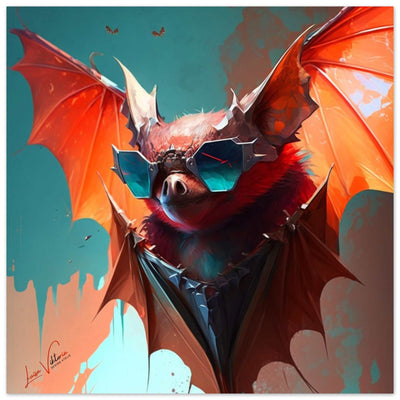 Bat luxury wall art decor unique gift Luisa-Viktoria