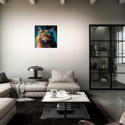 Maine coon, animal art, design gift, by Luisa Viktoria