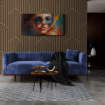 Luxurious Color Worlds: Design Canvas. Red, Green, Yellow. by Luisa Viktoria.