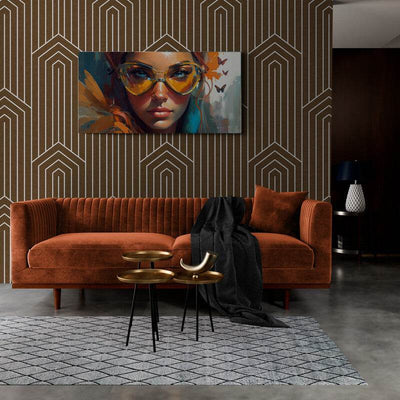 Luxurious Color Worlds: Design Canvas. Honey Yellow, Light Gray. by Luisa Viktoria.