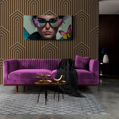 Luxurious Color Worlds: Design Canvas. Pink, Green. by Luisa Viktoria.