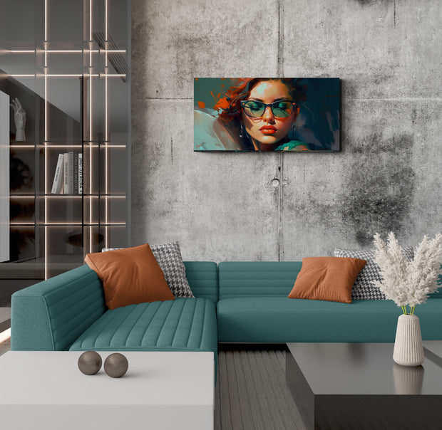 Luxurious Color Worlds: Design Canvas. Grey, Dark Green. by Luisa Viktoria.