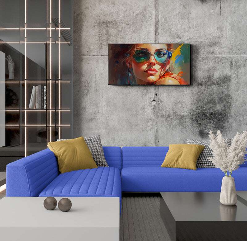 Luxurious Color Worlds: Design Canvas. Red, Green, Yellow. by Luisa Viktoria.