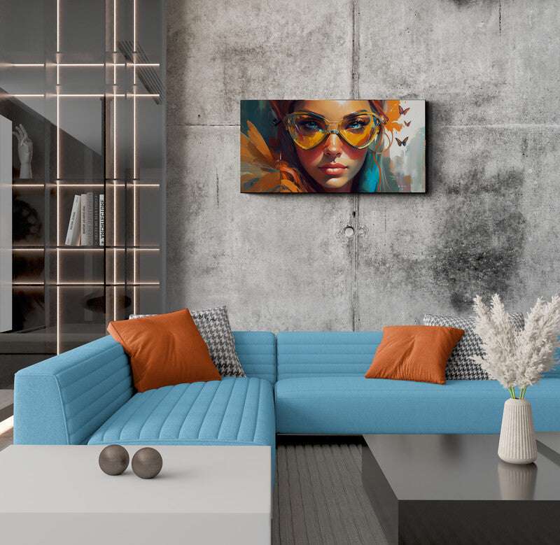 Luxurious Color Worlds: Design Canvas. Honey Yellow, Light Gray. by Luisa Viktoria.