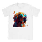 Unisex Trend Art Design T-Shirt. Golden retriever. Luisa Viktoria