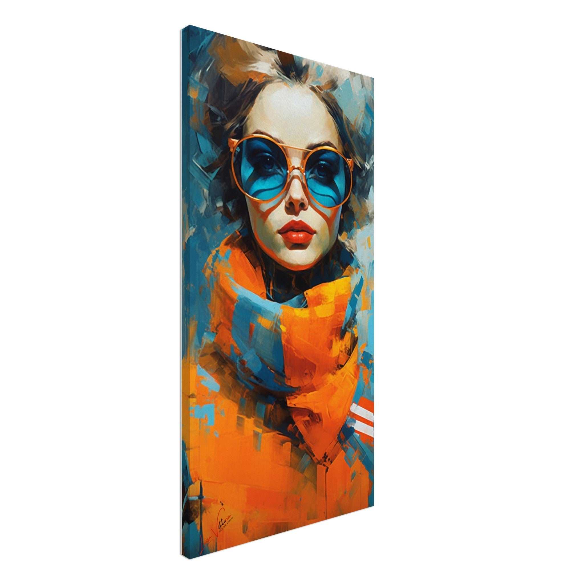 A graceful elegance vertical canvas wall art print 