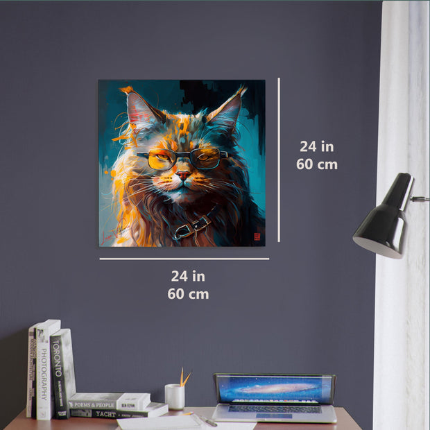 Maine Coon Wandbild Tierkunst von Luisa Viktoria