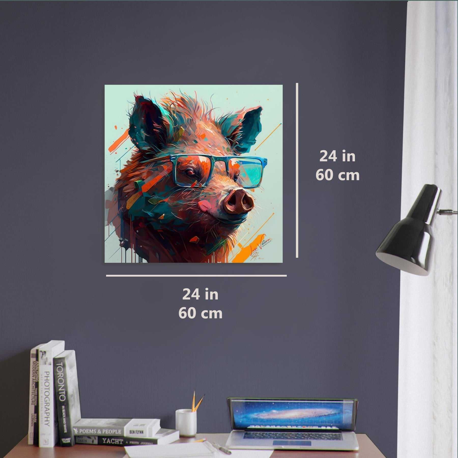 Wild Boar luxury wall art decor unique gift Luisa-Viktoria