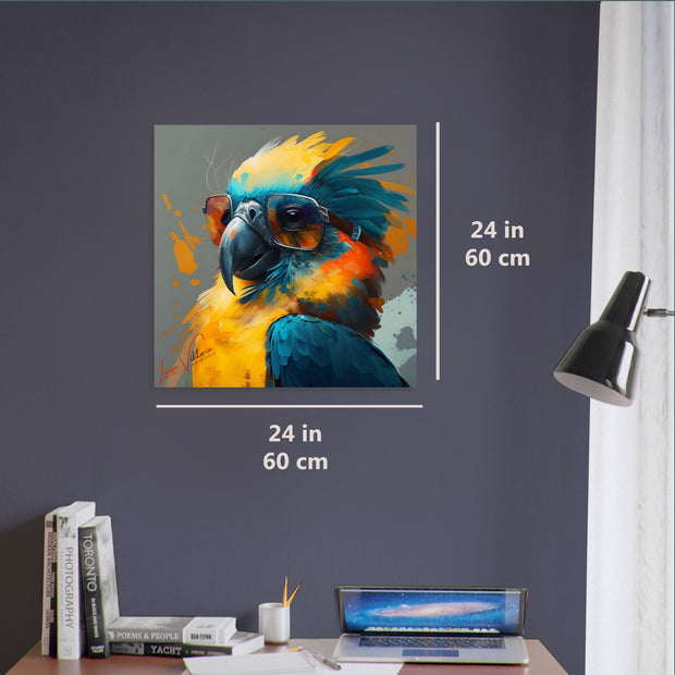 Parrot luxury wall art decor unique gift Luisa-Viktoria