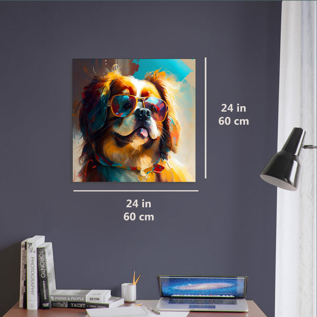 Cavalier King Charles Spaniel Wandbild Tierkunst von Luisa Viktoria