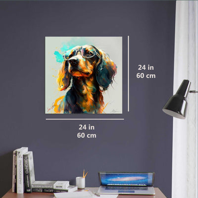Dachshund luxury wall art decor unique gift Luisa-Viktoria