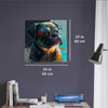 Pug luxury wall art decor unique gift Luisa-Viktoria