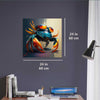 Crab with glasses luxury wall art decor unique gift Luisa-Viktoria