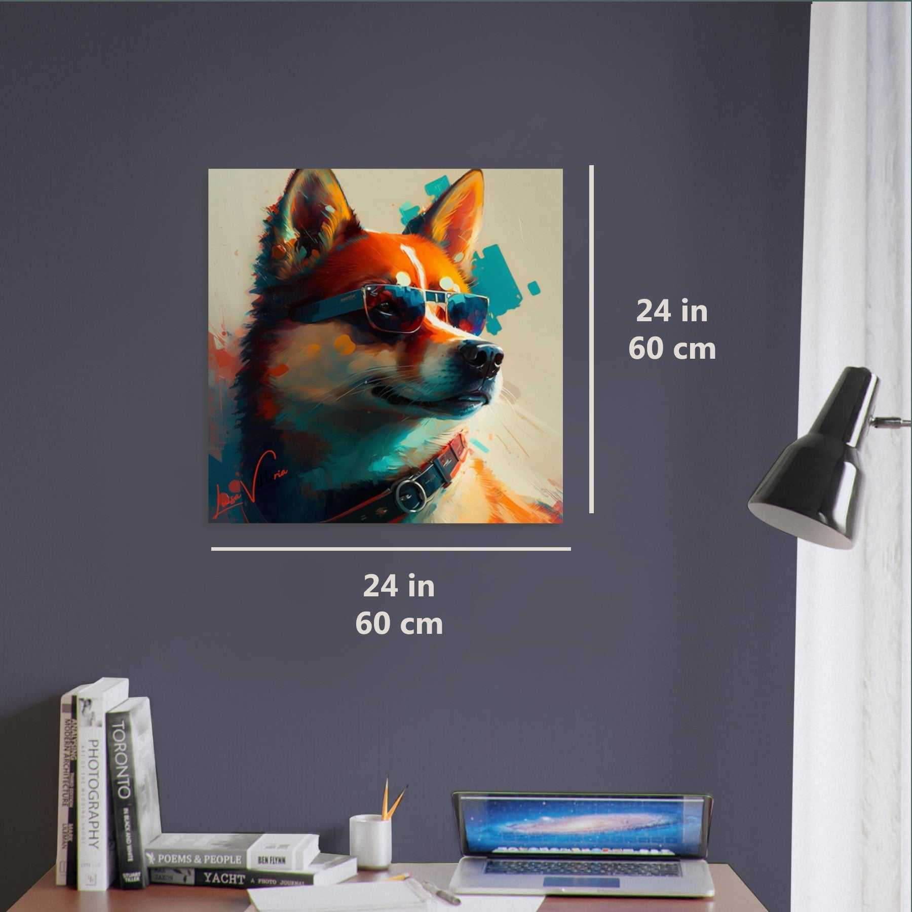Akita Dog luxury wall art decor unique gift Luisa-Viktoria