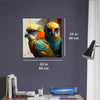 Budgies luxury wall art decor unique gift Luisa-Viktoria