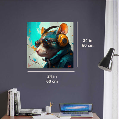 Rat luxury wall art decor unique gift Luisa-Viktoria