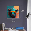 Bull with glasses luxury wall art decor unique gift Luisa-Viktoria