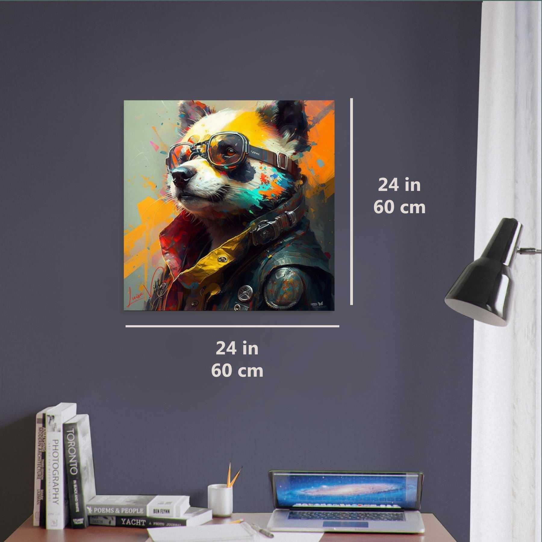 Panda Bear luxury wall art decor unique gift Luisa-Viktoria