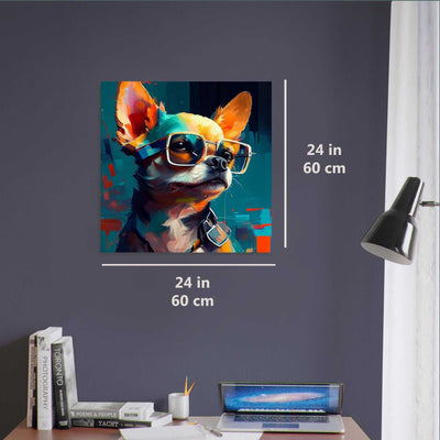 Chihuahua luxury wall art decor unique gift Luisa-Viktoria