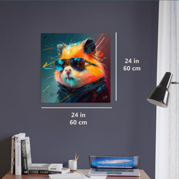 Hamster luxury wall art decor unique gift Luisa-Viktoria