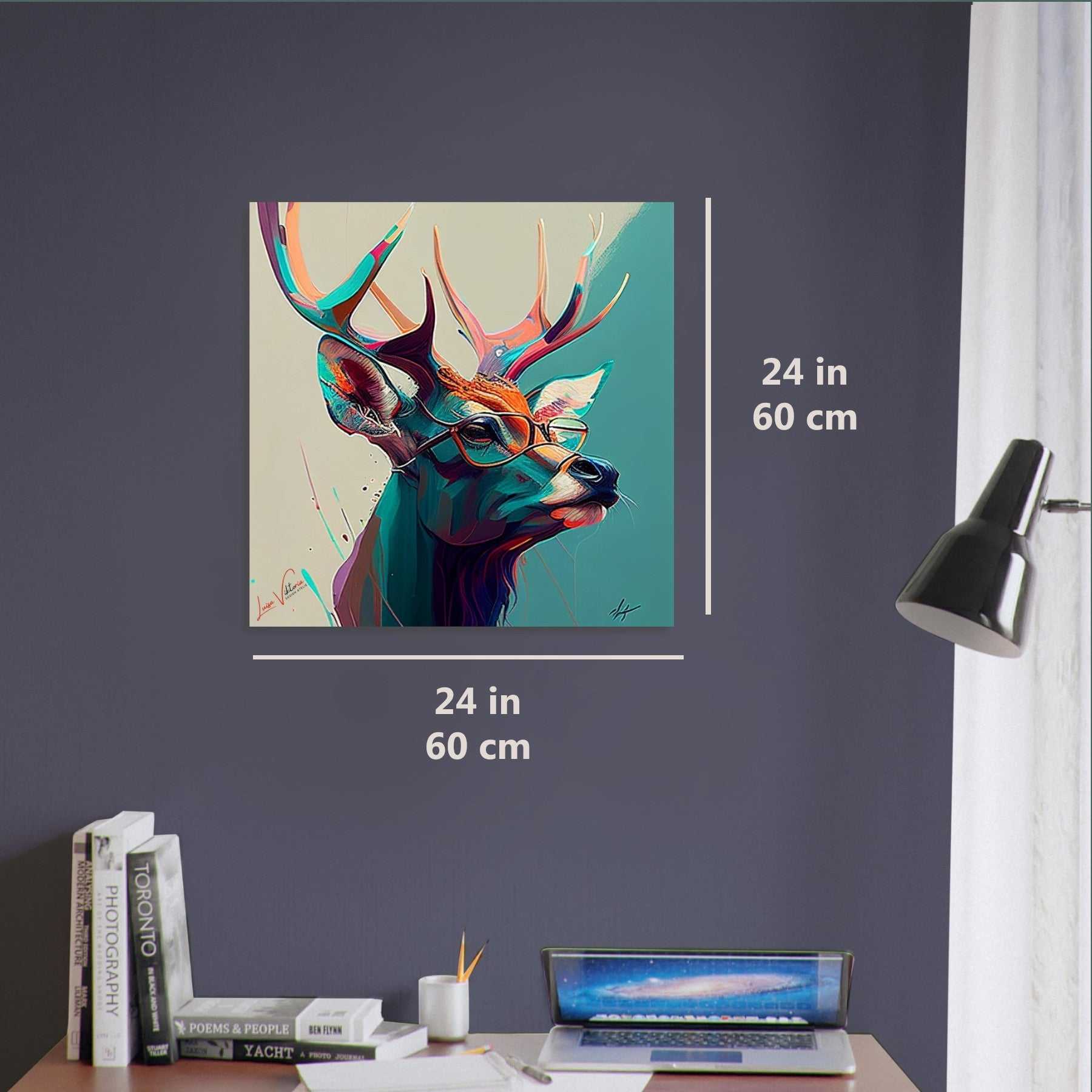 Deer luxury wall art decor unique gift Luisa-Viktoria