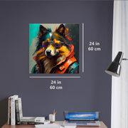 Dog Collie wall art animal art design by Luisa Viktoria