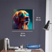 Golden Retriever Wandbild Tierkunst von Luisa Viktoria