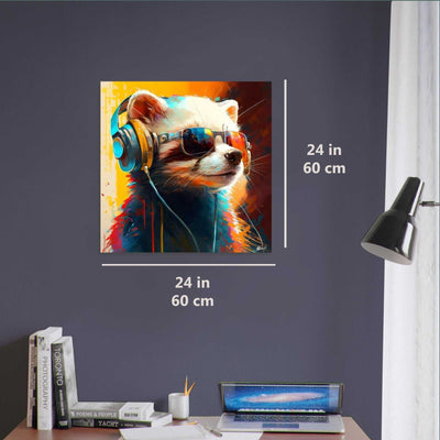 Ferret luxury wall art decor unique gift Luisa-Viktoria