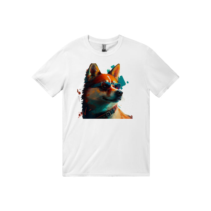 trend art design t-shirt. Akita dog. Luisa Viktoria