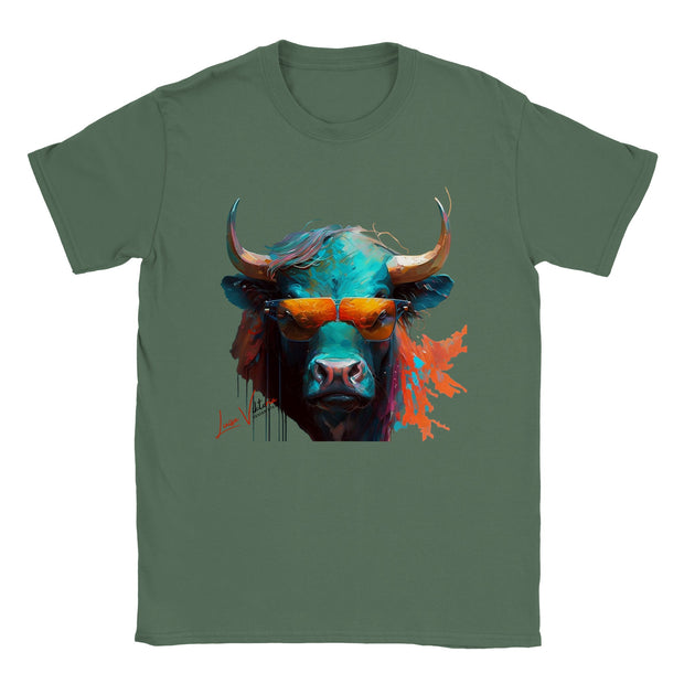 Unisex Trend Art Design T-Shirt. Bull. Luisa Viktoria