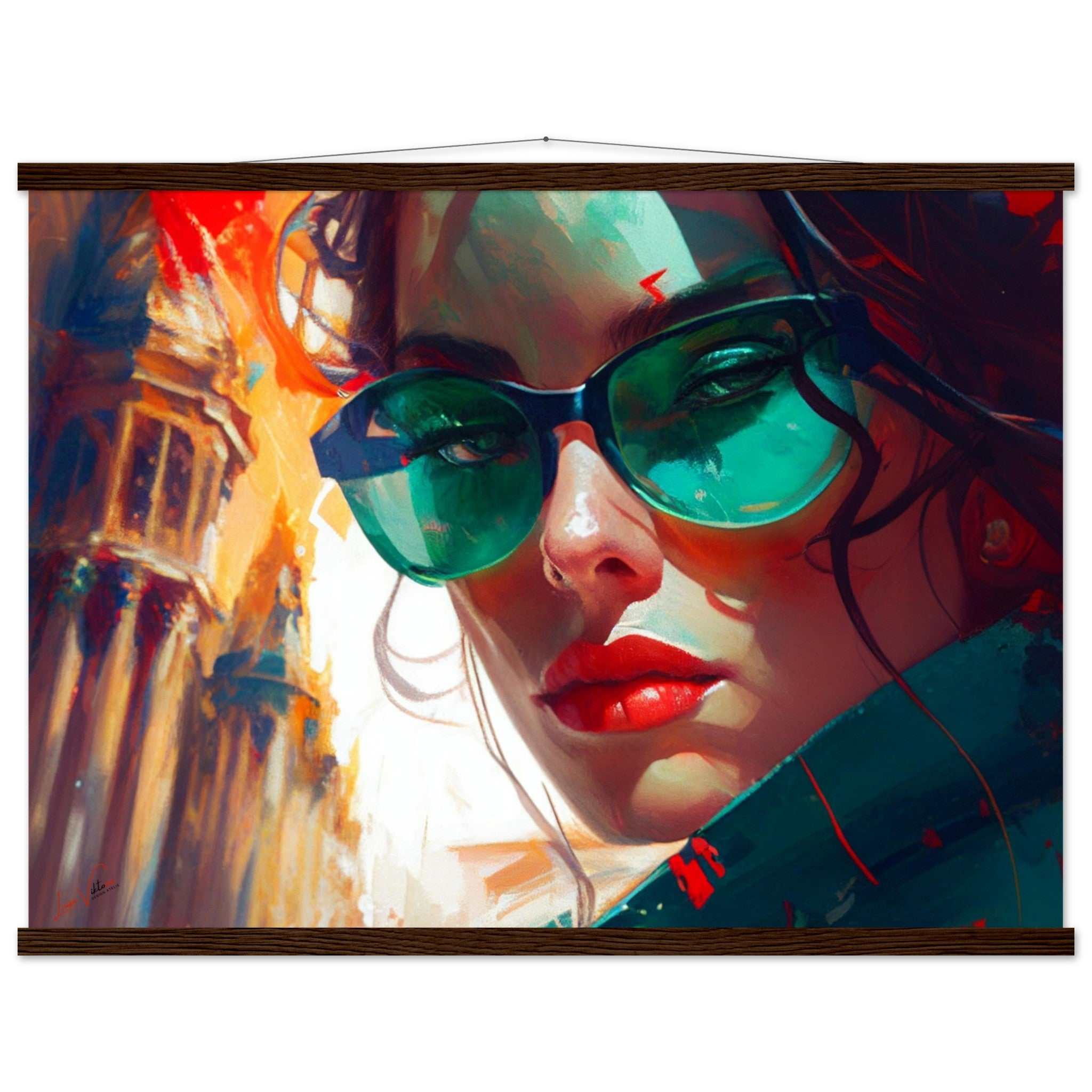 Woman in Mexico Luxury Poster with rails Luisa-Viktoria