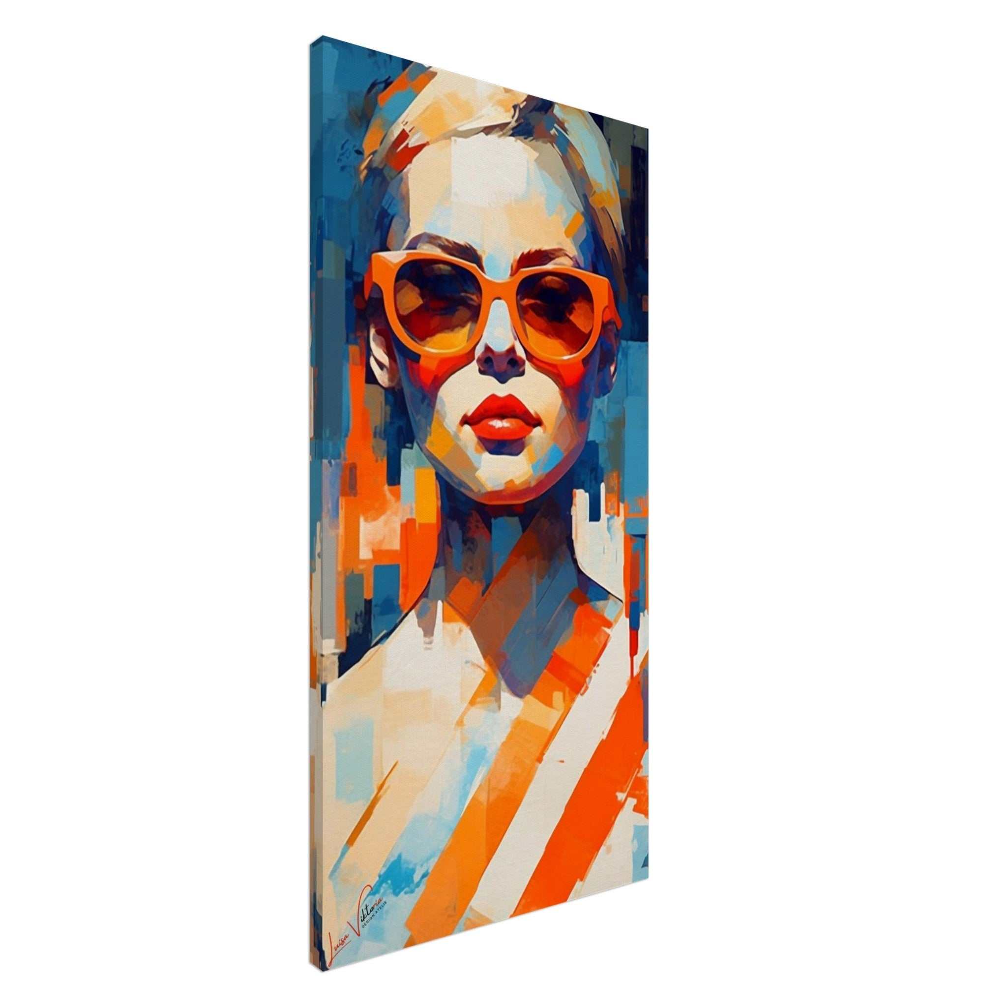 A timeless beauty vertical canvas wall art print