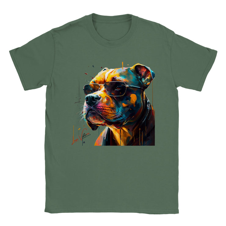 design t-shirt. American pit bull. Luisa Viktoria