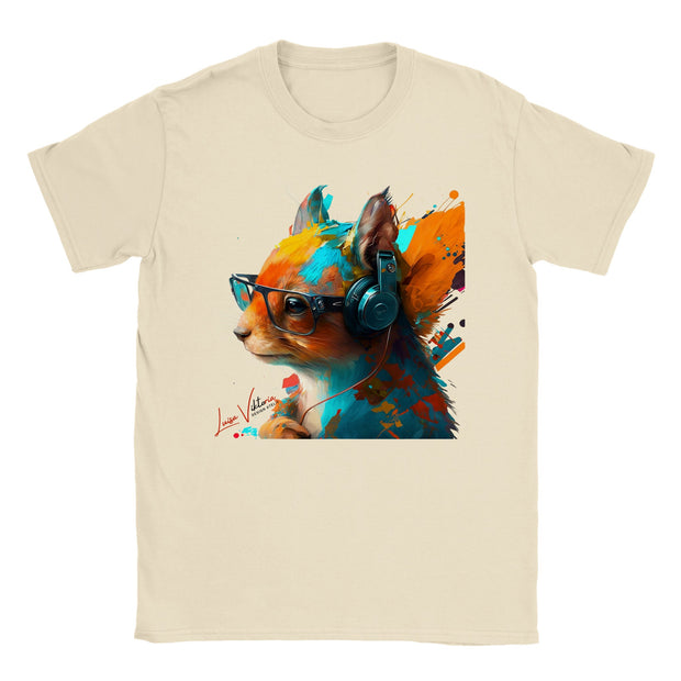 Unisex Trend Art Design T-Shirt. Squirrel. Luisa Viktoria