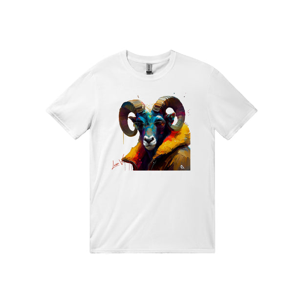 Trend Art Design T-Shirt. Aries with glasses. Luisa Viktoria