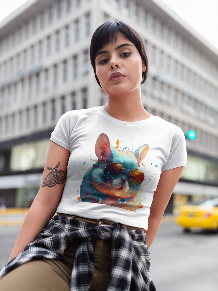 Design T-Shirt. Chinchillas with glasses. Luisa Viktoria