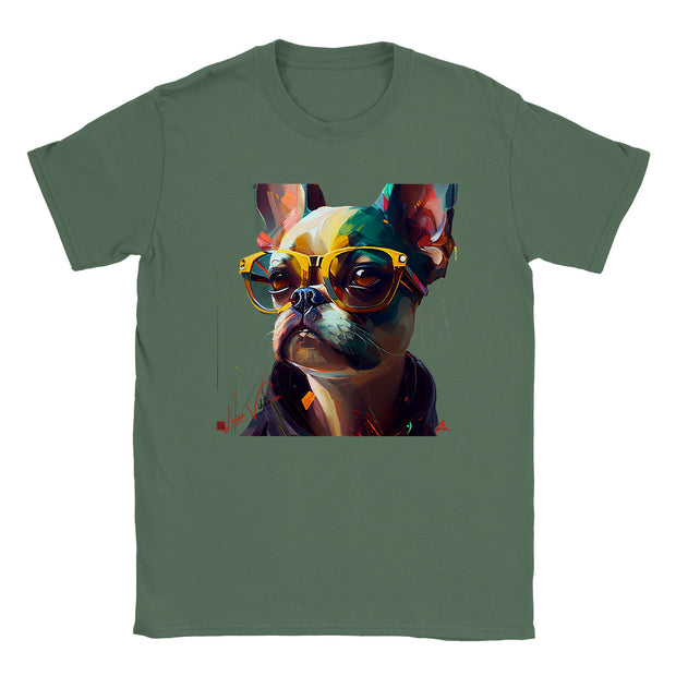 Unisex Trend Art Design T-Shirt. French bulldog. Luisa Viktoria