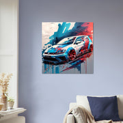 Car VW Golf R GTE luxury wall art decor is a unique gift