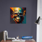 color skull, modern art, design gift, by Luisa Viktoria