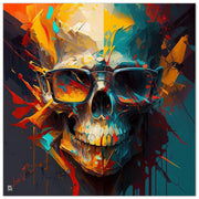 Forex prints, color skull, modern art, design gift, by Luisa Viktoria