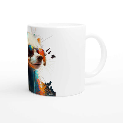 Ceramic Mug 11oz, Ferret, Design gift, by Luisa Viktoria