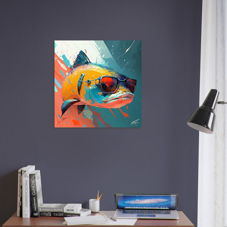 Fish Salmon, animal art, design gift, by Luisa Viktoria