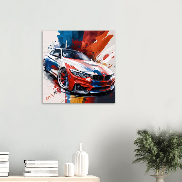 Car BMW 4 Coupe luxury wall art decor is a unique gift