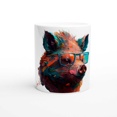 Wild Boar ceramic coffee mug