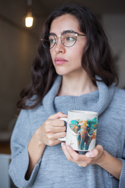 Elephant ceramic coffee mug