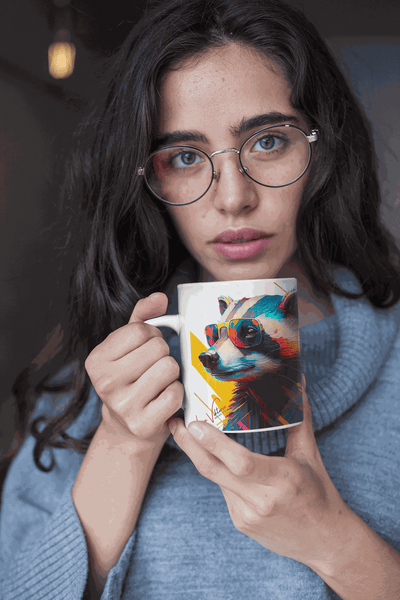 Badger ceramic coffee mug