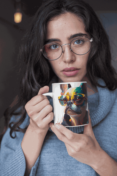 French Bulldog ceramic coffee mug