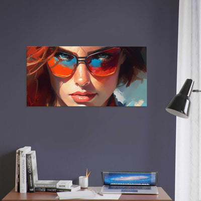 Design Canvas. Red, Blue, White. by Luisa Viktoria.