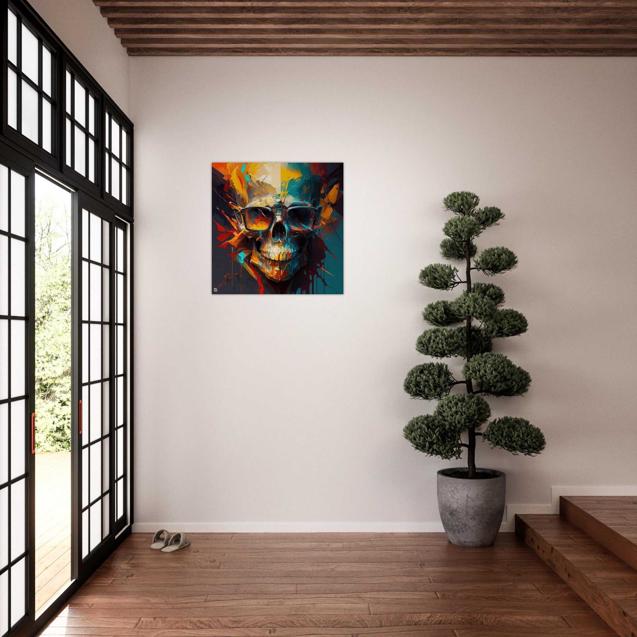 Colorful Skull luxury wall art decor unique gift